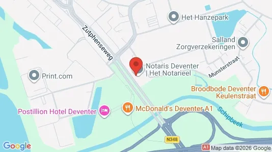Bedrijfsruimtes for rent i Deventer - kort over placeringen