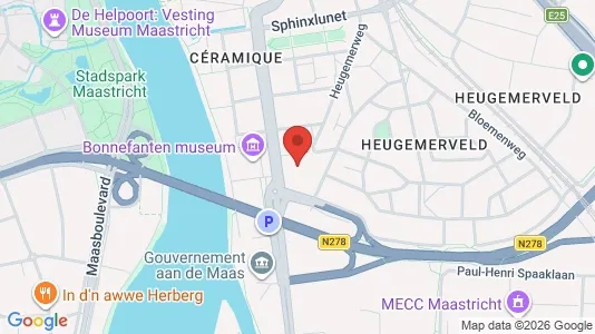 Kantorruimte for rent i Maastricht - kort over placeringen