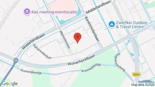 Kantorruimte for rent i Woerden - kort over placeringen