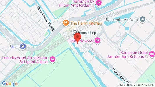 Coworking spaces for rent i Haarlemmermeer - kort over placeringen