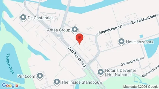Bedrijfsruimtes for rent i Deventer - kort over placeringen