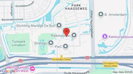 Kantorruimte for rent i Amsterdam Slotervaart - kort over placeringen