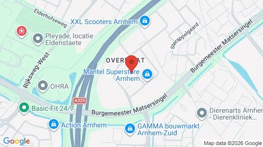 Bedrijfsruimtes for rent i Arnhem - kort over placeringen