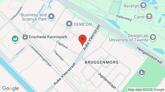 Kantorruimte for rent i Enschede - kort over placeringen