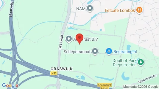 Bedrijfsruimtes for sale i Assen - kort over placeringen