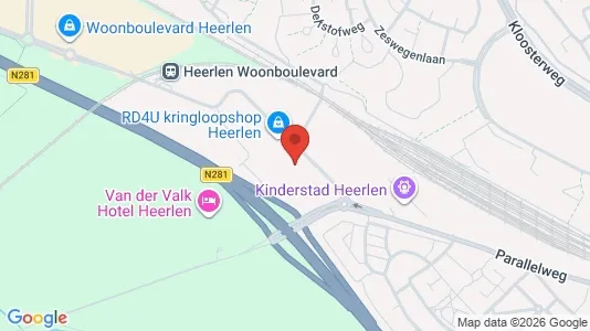 Bedrijfsruimtes for rent i Heerlen - kort over placeringen