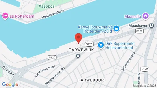 Kantorruimte for rent i Rotterdam Charlois - kort over placeringen