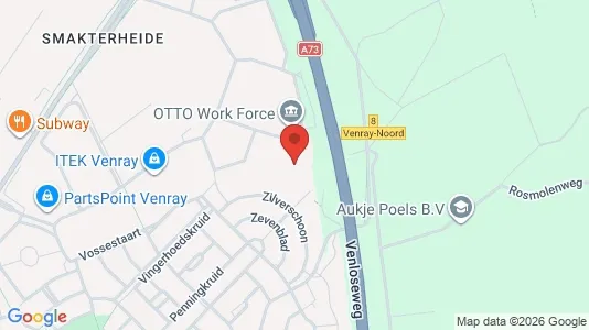 Kantorruimte for rent i Venray - kort over placeringen