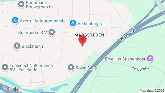 Bedrijfsruimtes for rent i Enschede - kort over placeringen