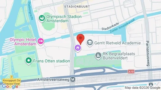 Kantorruimte for rent i Amsterdam Oud-Zuid - kort over placeringen