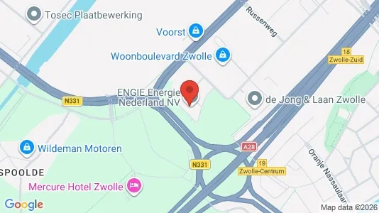 Kantorruimte for rent i Zwolle - kort over placeringen
