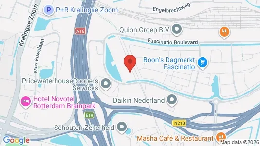 Kantorruimte for rent i Rotterdam Prins Alexander - kort over placeringen