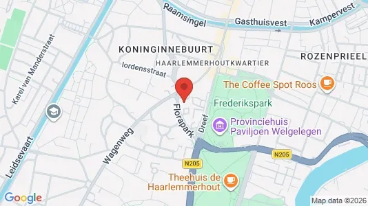 Coworking spaces for rent i Haarlem - kort over placeringen