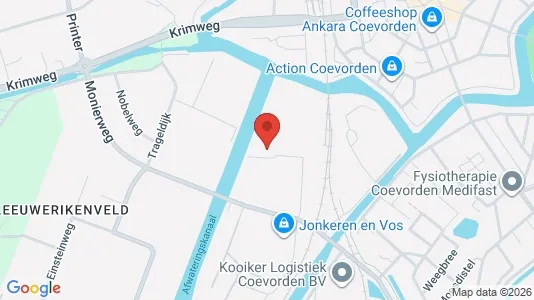 Grond for rent i Coevorden - kort over placeringen