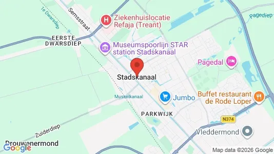 Winkels for rent i Stadskanaal - Foto uit Google Street View