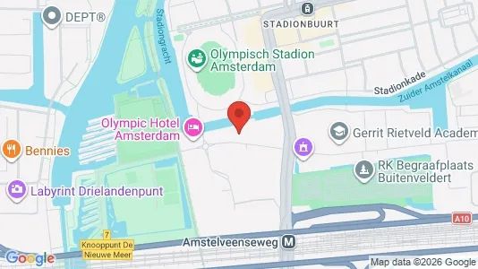 Kantorruimte for rent i Amsterdam Oud-Zuid - kort over placeringen