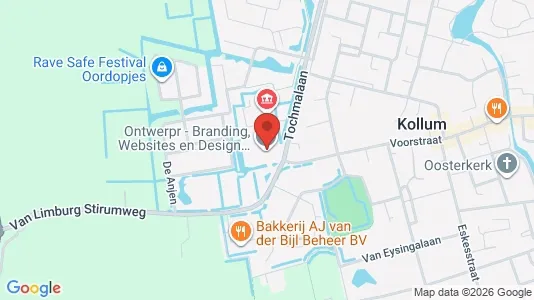 Kantorruimte for rent i Kollumerland en Nieuwkruisland - Foto uit Google Street View