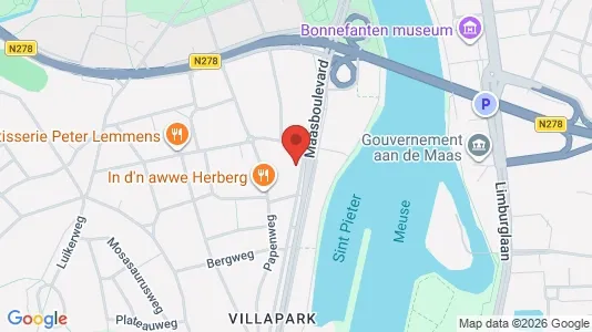 Kantorruimte for rent i Maastricht - kort over placeringen