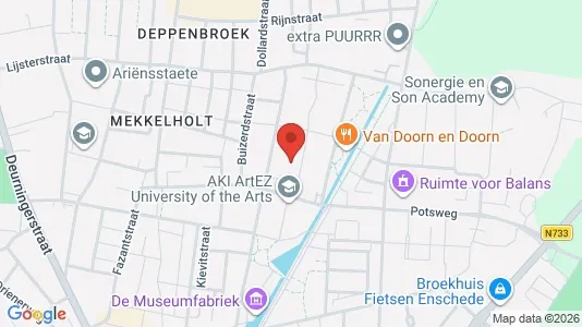 Bedrijfsruimtes for rent i Enschede - kort over placeringen