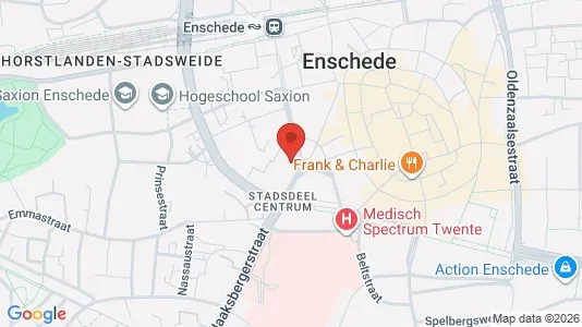 Kantorruimte for rent i Enschede - kort over placeringen