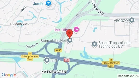 Kantorruimte for rent i Tilburg - kort over placeringen