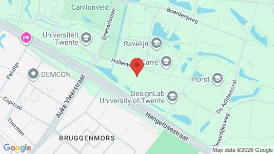 Bedrijfsruimtes for rent i Enschede - kort over placeringen