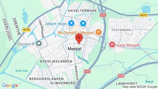 Winkels for rent i Meppel - Foto uit Google Street View