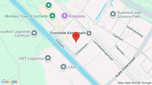 Kantorruimte for rent i Enschede - kort over placeringen