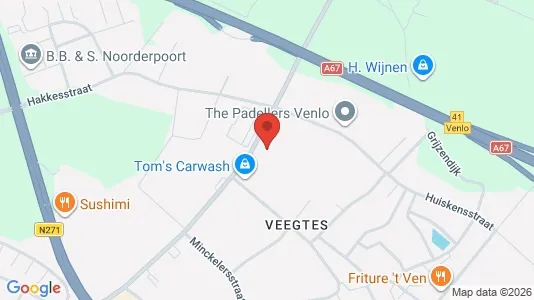 Kantorruimte for rent i Venlo - kort over placeringen