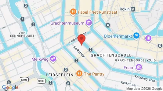 Kantorruimte for rent i Amsterdam Centrum - kort over placeringen
