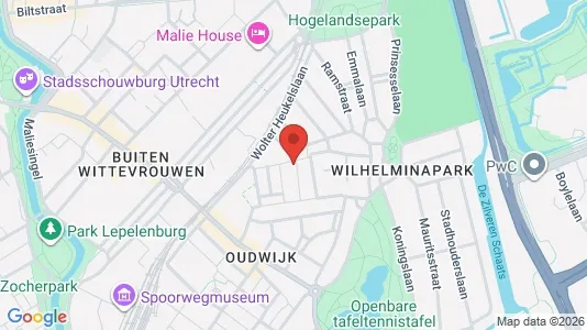 Kantorruimte for rent i Utrecht Oost - kort over placeringen