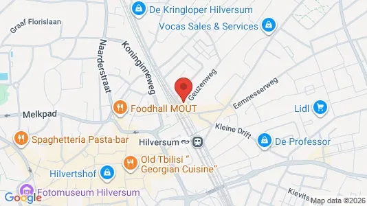 Kantorruimte for rent i Hilversum - kort over placeringen
