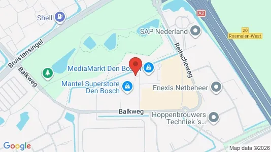 Bedrijfsruimtes for rent i Den Bosch - kort over placeringen