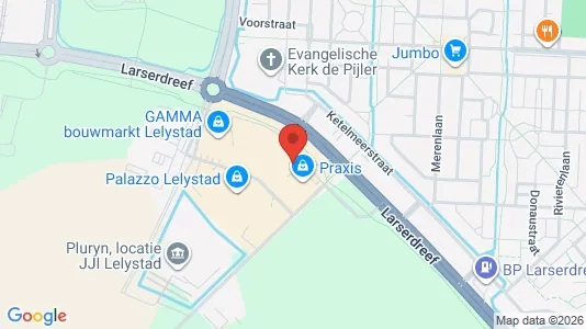 Bedrijfsruimtes for rent i Lelystad - kort over placeringen