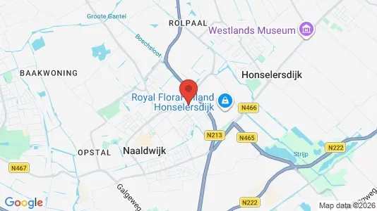 Winkels for rent i Westland - kort over placeringen