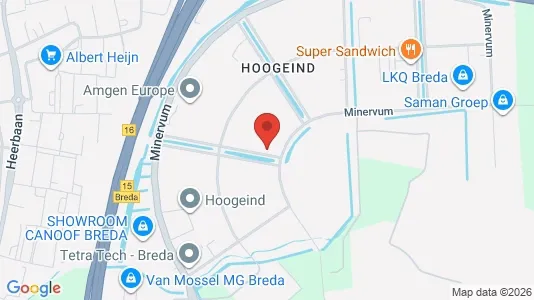 Bedrijfsruimtes for rent i Breda - Foto uit Google Street View
