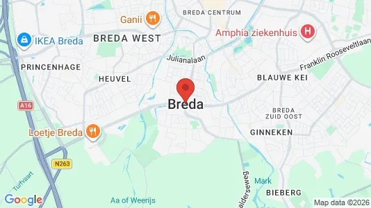 Bedrijfsruimtes for rent i Breda - Foto uit Google Street View