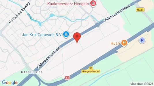 Kantorruimte for rent i Hengelo - kort over placeringen
