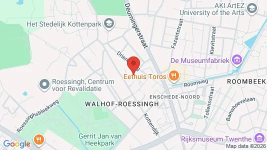Bedrijfsruimtes for sale i Enschede - kort over placeringen