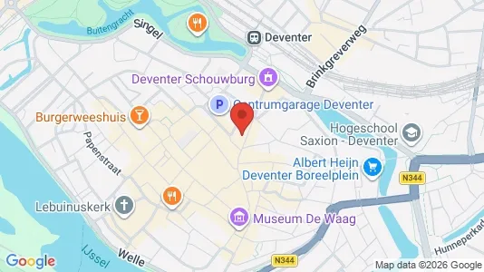 Kantorruimte for rent i Deventer - kort over placeringen