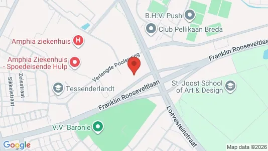 Kantorruimte for rent i Breda - kort over placeringen