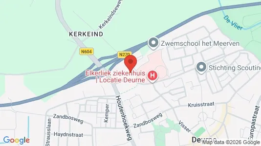 Kantorruimte for rent i Deurne - kort over placeringen
