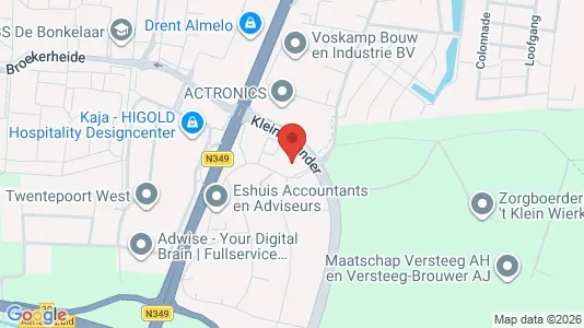 Kantorruimte for rent i Almelo - kort over placeringen