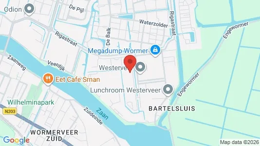 Bedrijfsruimtes for rent i Wormerland - kort over placeringen