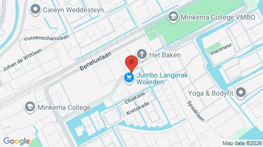 Kantorruimte for rent i Woerden - kort over placeringen