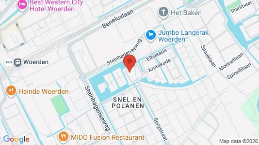 Kantorruimte for rent i Woerden - kort over placeringen