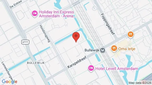 Kantorruimte for rent i Amsterdam-Zuidoost - kort over placeringen