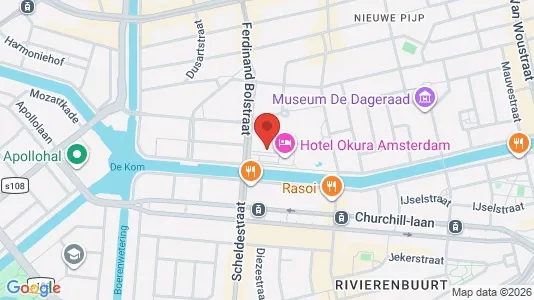Kantorruimte for rent i Amsterdam Oud-Zuid - kort over placeringen