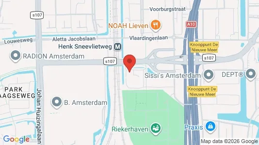 Kantorruimte for rent i Amsterdam Slotervaart - kort over placeringen