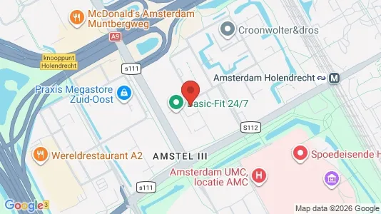 Kantorruimte for rent i Amsterdam-Zuidoost - kort over placeringen